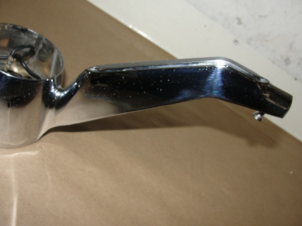 OEM 1960 Cadillac Deville Eldorado Fleetwood FLAT TOP STEERING WHEEL CHROME HORN BAR RING **TESTED** #764596 - Image 5