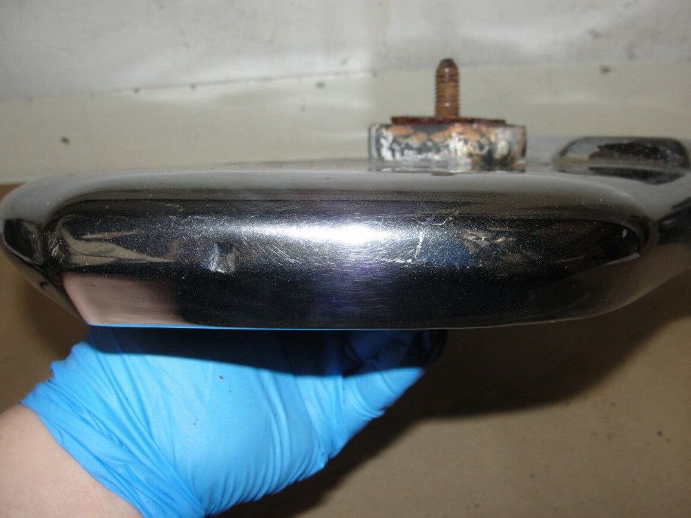 OEM 1966 Cadillac Deville Eldorado Calais Fleetwood RIGHT PASSENGER SIDE UPPER FRONT BUMPER END #3513679 - Image 5