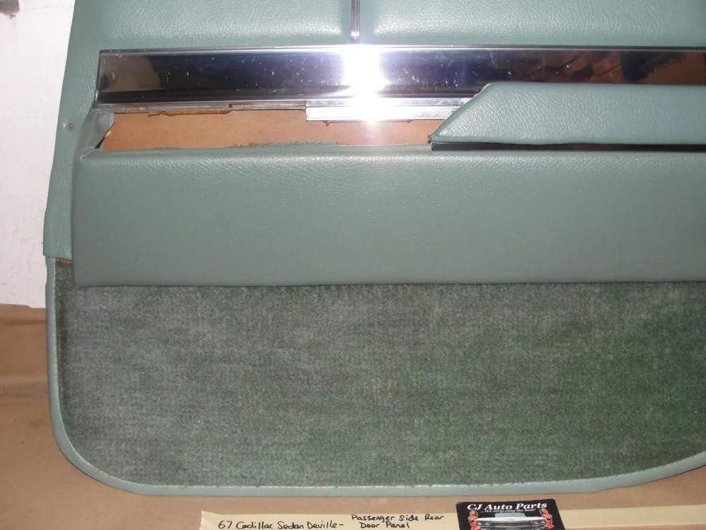 OEM 1967 Cadillac Sedan DeVille Calais Fleetwood 4 Door RIGHT PASSENGER SIDE REAR DOOR PANEL ARM REST TRIM - Image 5