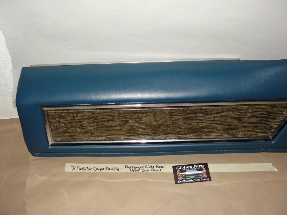 OEM 1971 1972 Cadillac Coupe Deville Calais Coupe RIGHT SIDE REAR UPPER QUARTER DOOR PANEL TRIM - Image 5