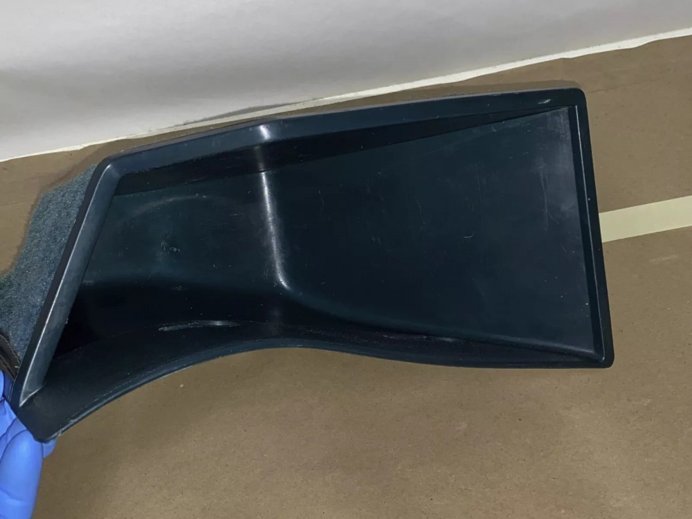 OEM 1971 1972 1973 1974 1975 1976 Cadillac Deville Eldorado Fleetwood Calais RIGHT PASSENGER SIDE KICK PANEL WASTE BASKET TRASH CAN Dark Green - Image 5