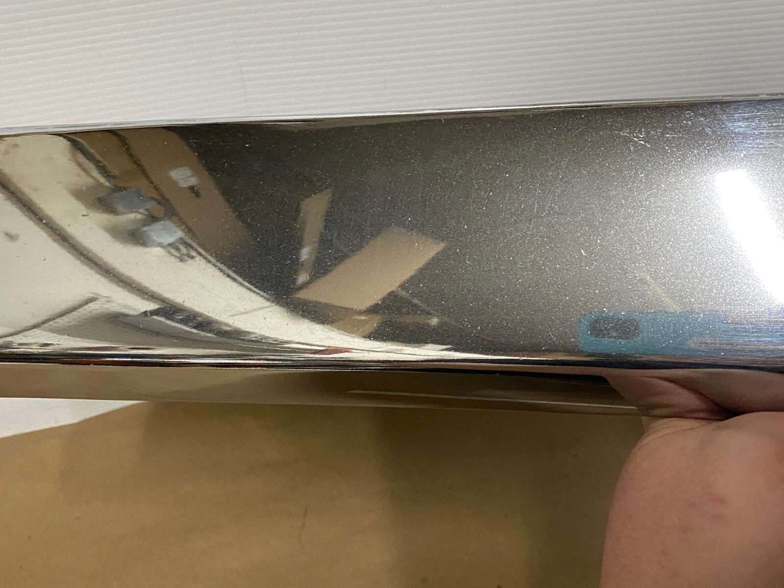 OEM 1973 1974 1975 1976 Cadillac Deville Calais Fleetwood Commercial Chassis LEFT DRIVER SIDE FRONT LOWER BUMPER END CORNER #1603644/#3515870 - Image 5