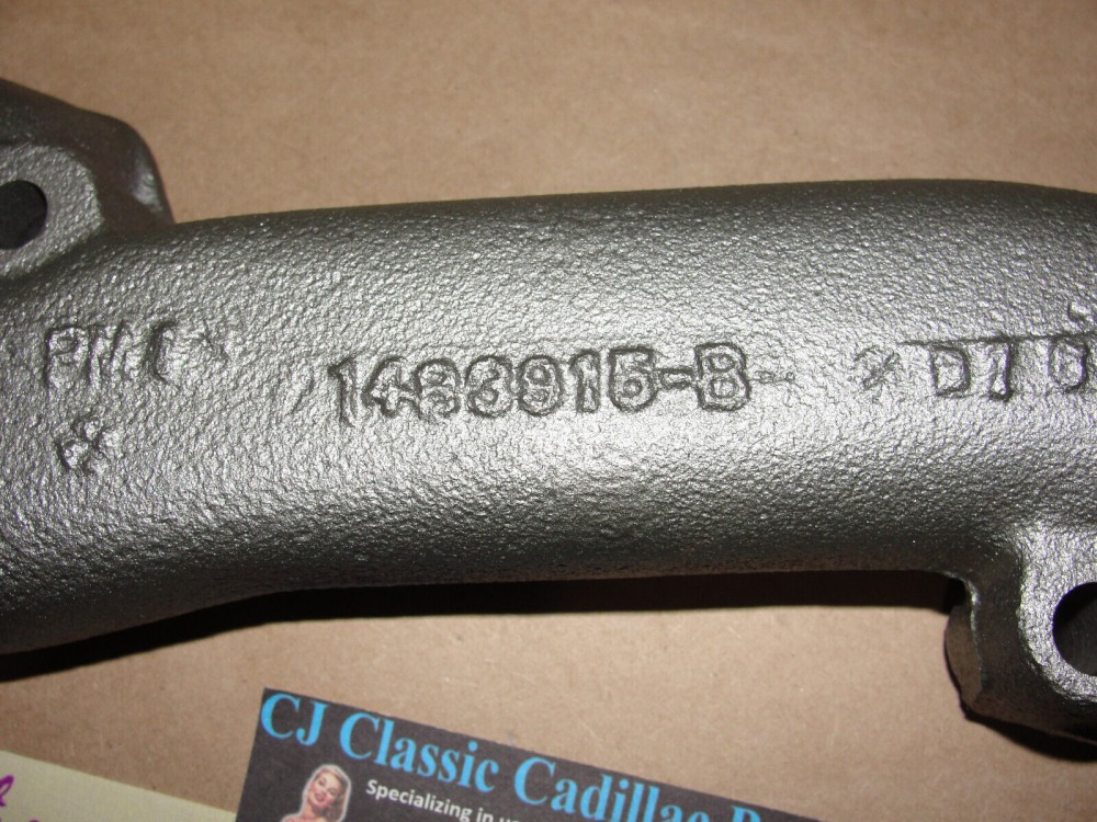 OEM 1964 CADILLAC FLEETWOOD, SERIES 62, DEVILLE, ELDORADO, 75 SERIES 429 ENGINE RIGHT PASSENGER SIDE EXHAUST MANIFOLD #1481668 (also fits 1965 Cadillac 75 Series, Commercial Chassis) - Image 5