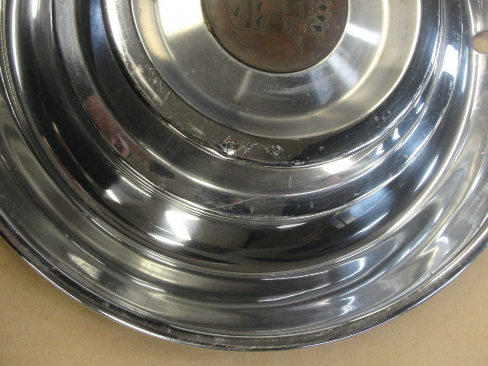 OEM 1954 1955 Cadillac Deville Eldorado Fleetwood 15" HUB CAP HUBCAP WHEEL COVER w/ CENTER CAP MEDALLION #002 - Image 5