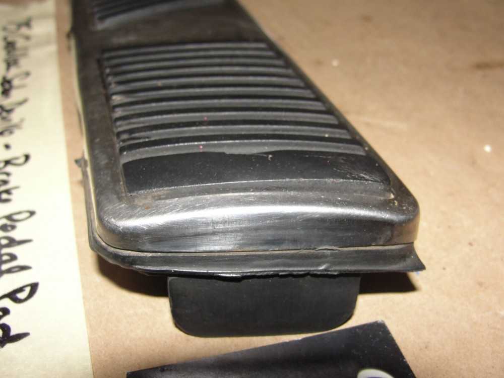 OEM 1971 1972 1973 1974 1975 1976 Cadillac Deville Calais Fleetwood 1971 1972 1973 1974 1975 1976 1977 1978 Eldorado BRAKE PEDAL PAD WITH CHROME TRIM #1602495/#3515201 - Image 5