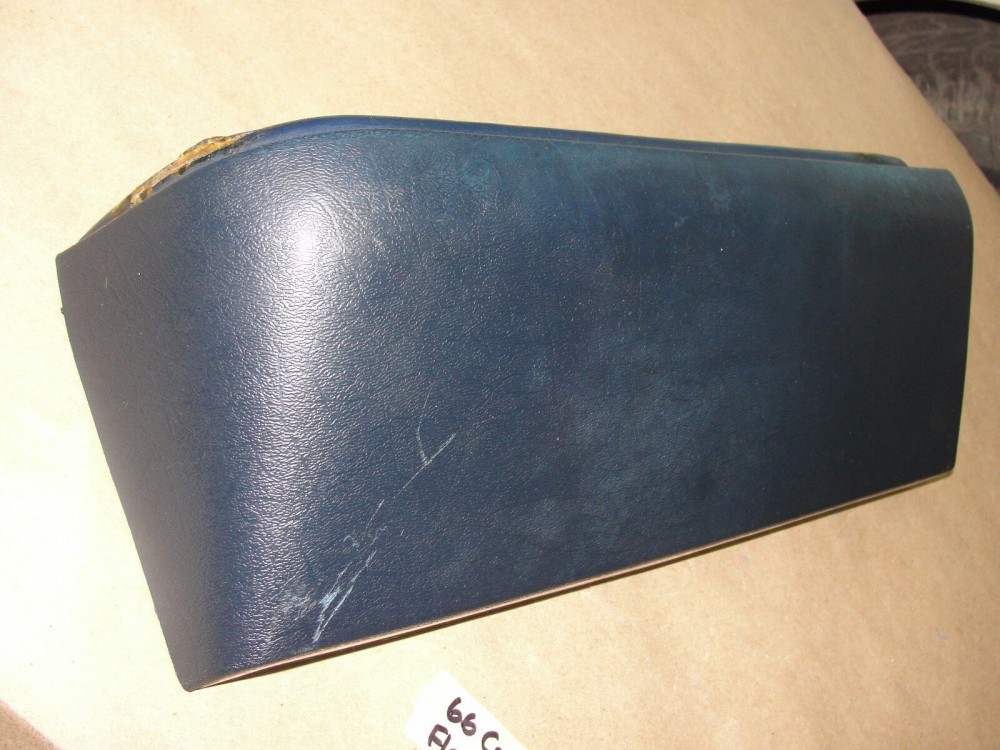 OEM 1966 1967 Cadillac Fleetwood LIMO LIMOUSINE LEFT DRIVER SIDE FRONT DOOR PANEL ARM REST BASE PAD TRIM - - DARK BLUE - Image 5