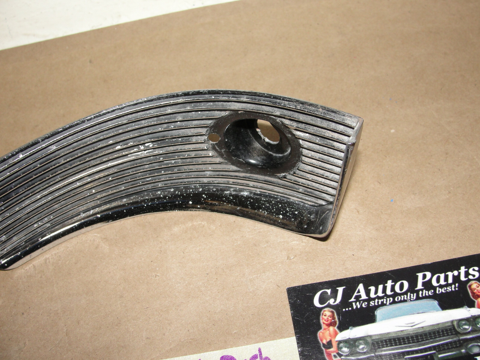 OEM 1955 Cadillac Deville Eldorado Fleetwood LEFT DRIVER SIDE DASH HEADLIGHT SWITCH BEZEL TRIM - Image 5