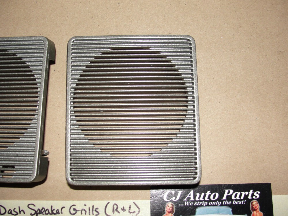OEM 1967 1968 Cadillac Deville Eldorado Fleetwood Calais DASH STEREO SPEAKER GRILLS COVER TRIM - RIGHT & LEFT #1487754/#1493059/#1487753/#1487754 - Image 5