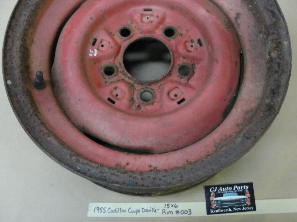 OEM 1948 1949 1950 1951 1952 1953 1954 1955 Cadillac Deville Fleetwood STEEL WHEEL RIM #003 15 X 6 KELSEY HAYS - Image 5