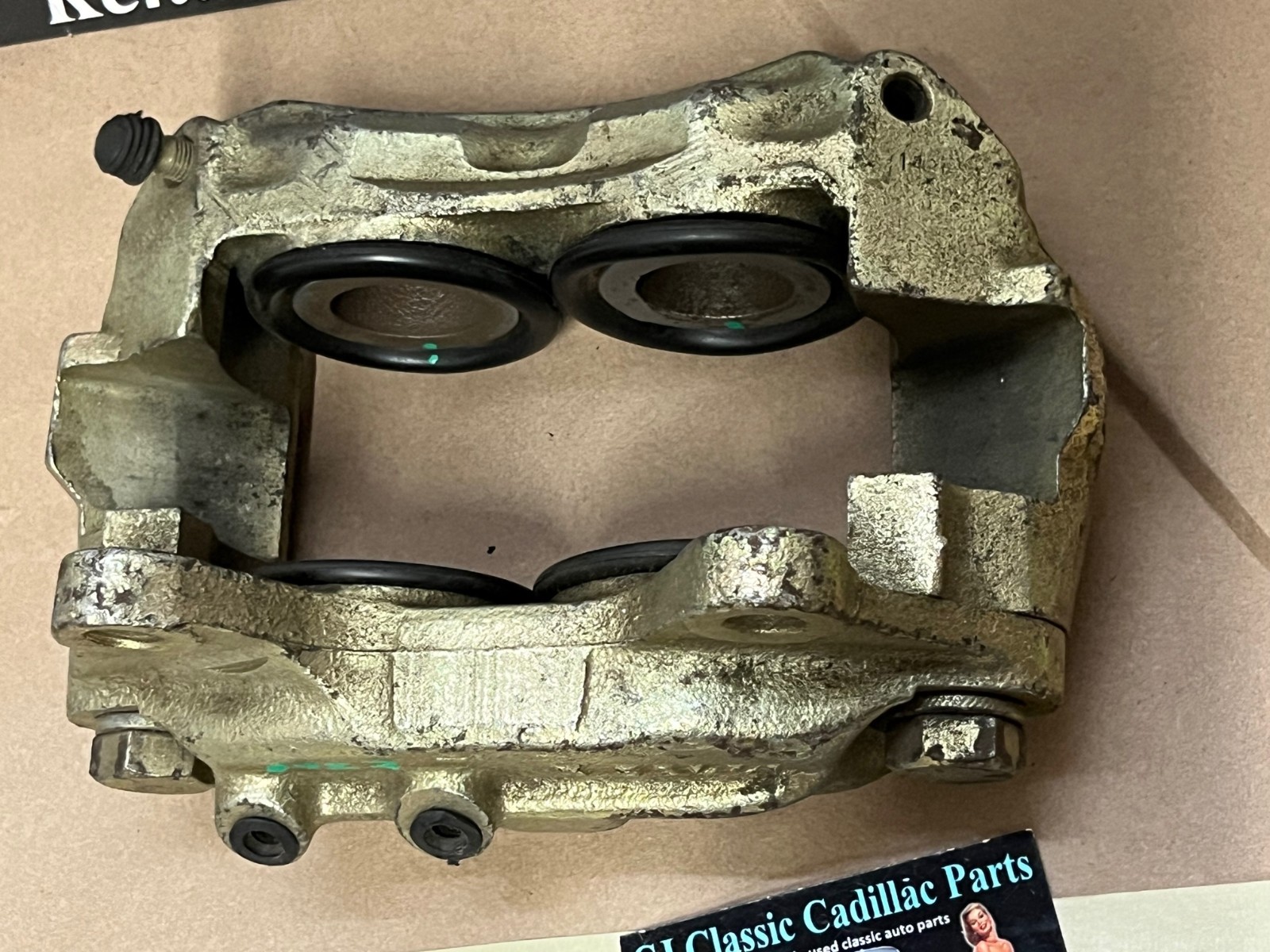 REBUILT 1967 1968 CADILLAC ELDORADO LEFT SIDE FRONT DISC BRAKE CALIPER UNLOADED #1490041/#74495 - Image 6
