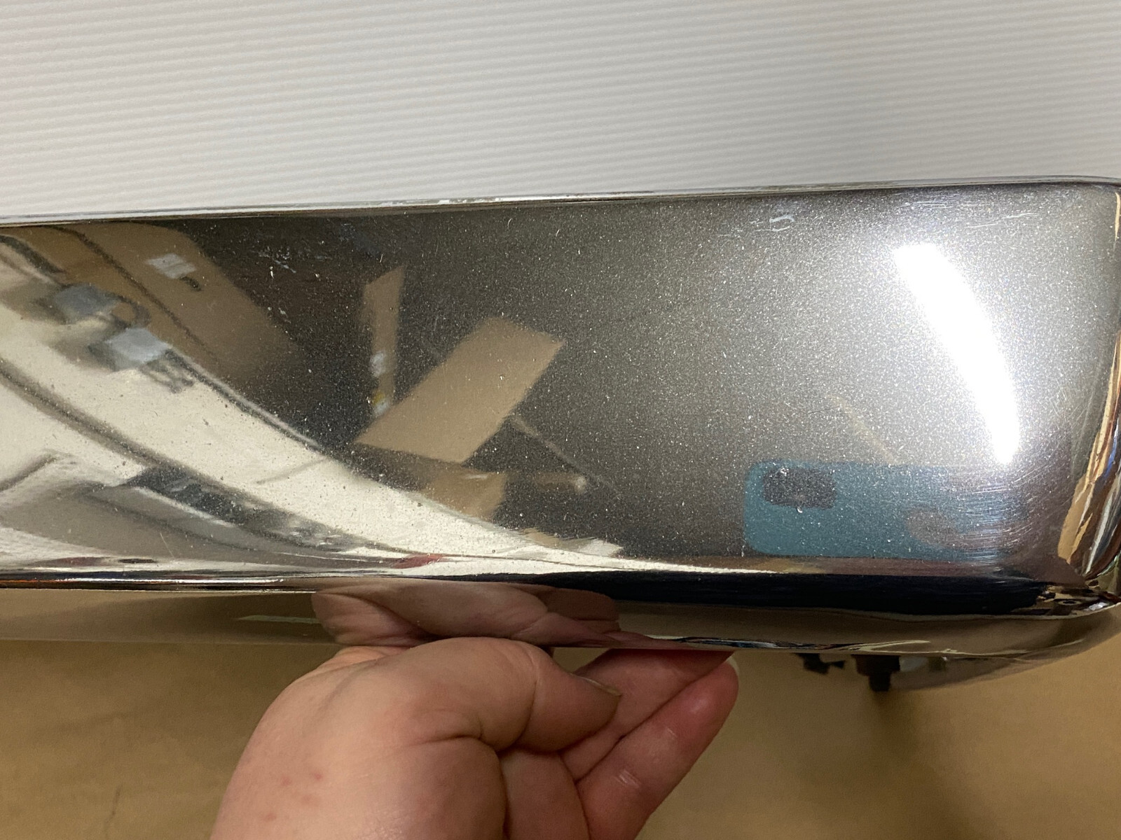 OEM 1973 1974 1975 1976 Cadillac Deville Calais Fleetwood Commercial Chassis LEFT DRIVER SIDE FRONT LOWER BUMPER END CORNER #1603644/#3515870 - Image 6