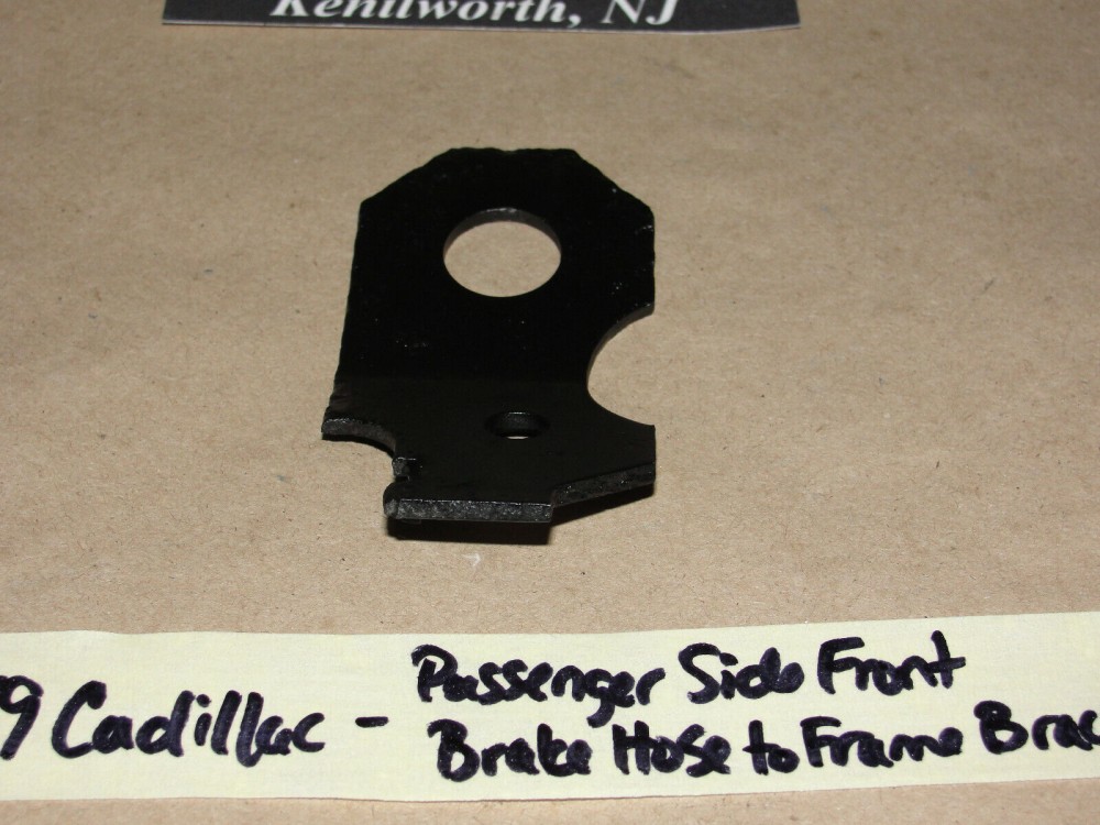 OEM 1959 1960 Cadillac Deville Eldorado Fleetwood RIGHT PASSENGER SIDE FRONT BRAKE HOSE TO FRAME MOUNTING BRACKET - Image 6