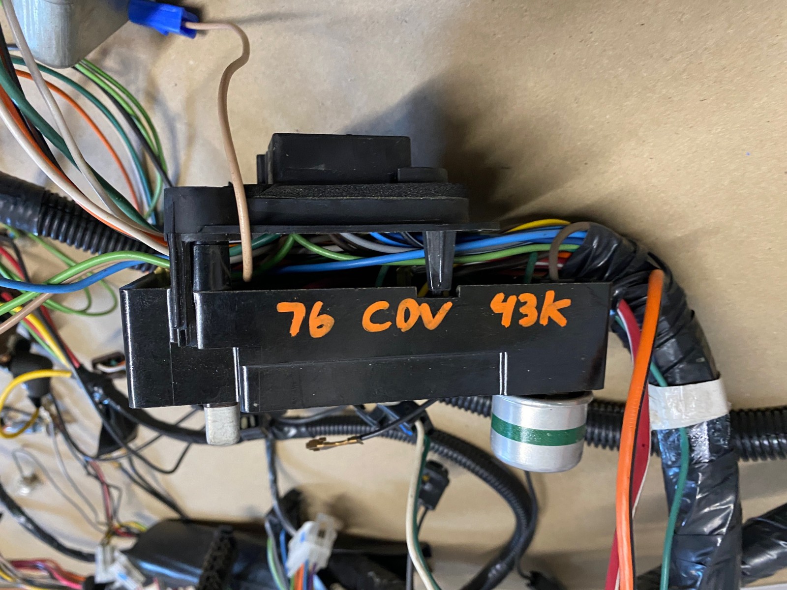 OEM 1976 Cadillac Deville Fleetwood Calais Eldorado COMPLETE UNDER DASH WIRE HARNESS With FUSE BLOCK PANEL ~43K Miles #12004292/#9629754 - Image 11