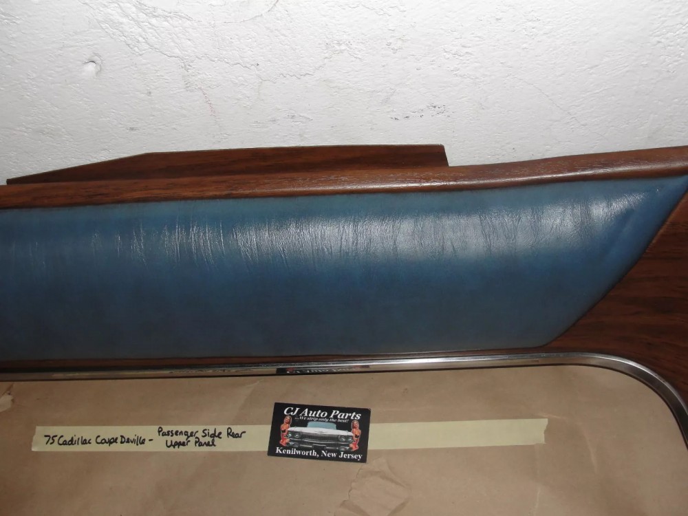 OEM 1974 1975 1976 Cadillac Coupe Deville Calais 2 Door RIGHT PASSENGER SIDE REAR UPPER QUARTER DOOR PANEL TRIM - Image 6
