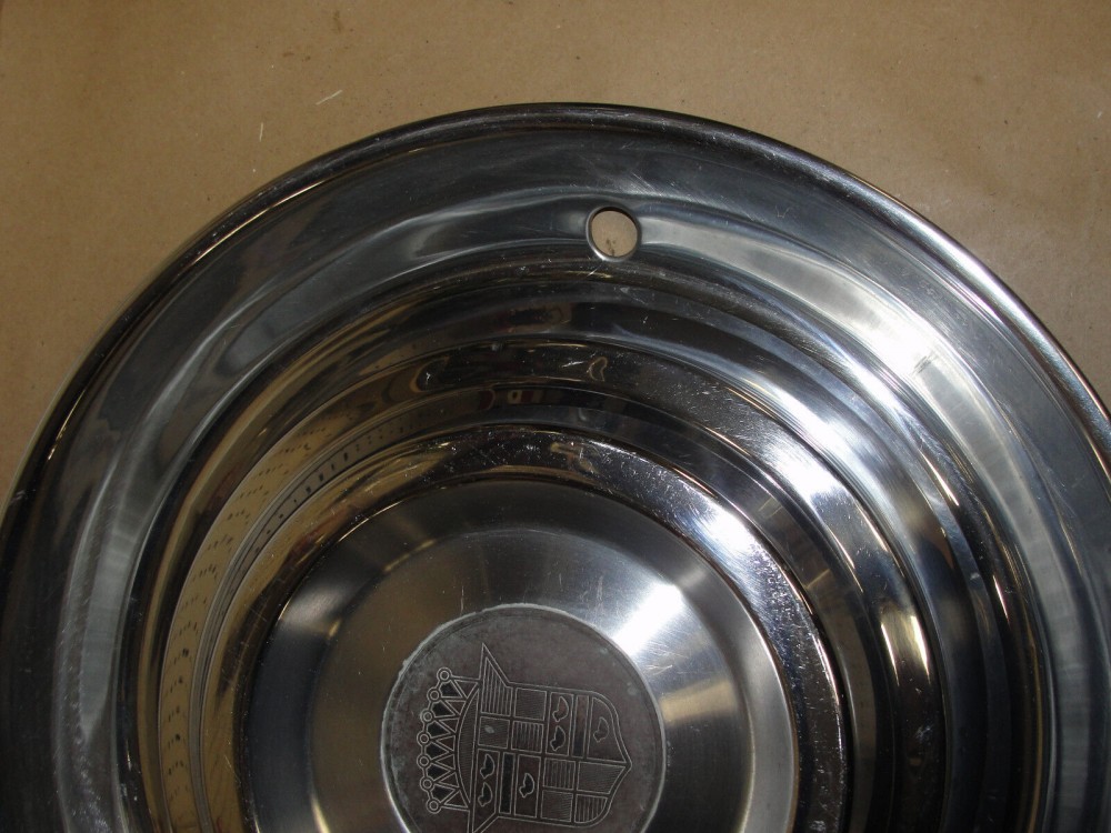 OEM 1954 1955 Cadillac Deville Eldorado Fleetwood 15" HUB CAP HUBCAP WHEEL COVER WITH CREST EMBLEM #0004 - Image 6