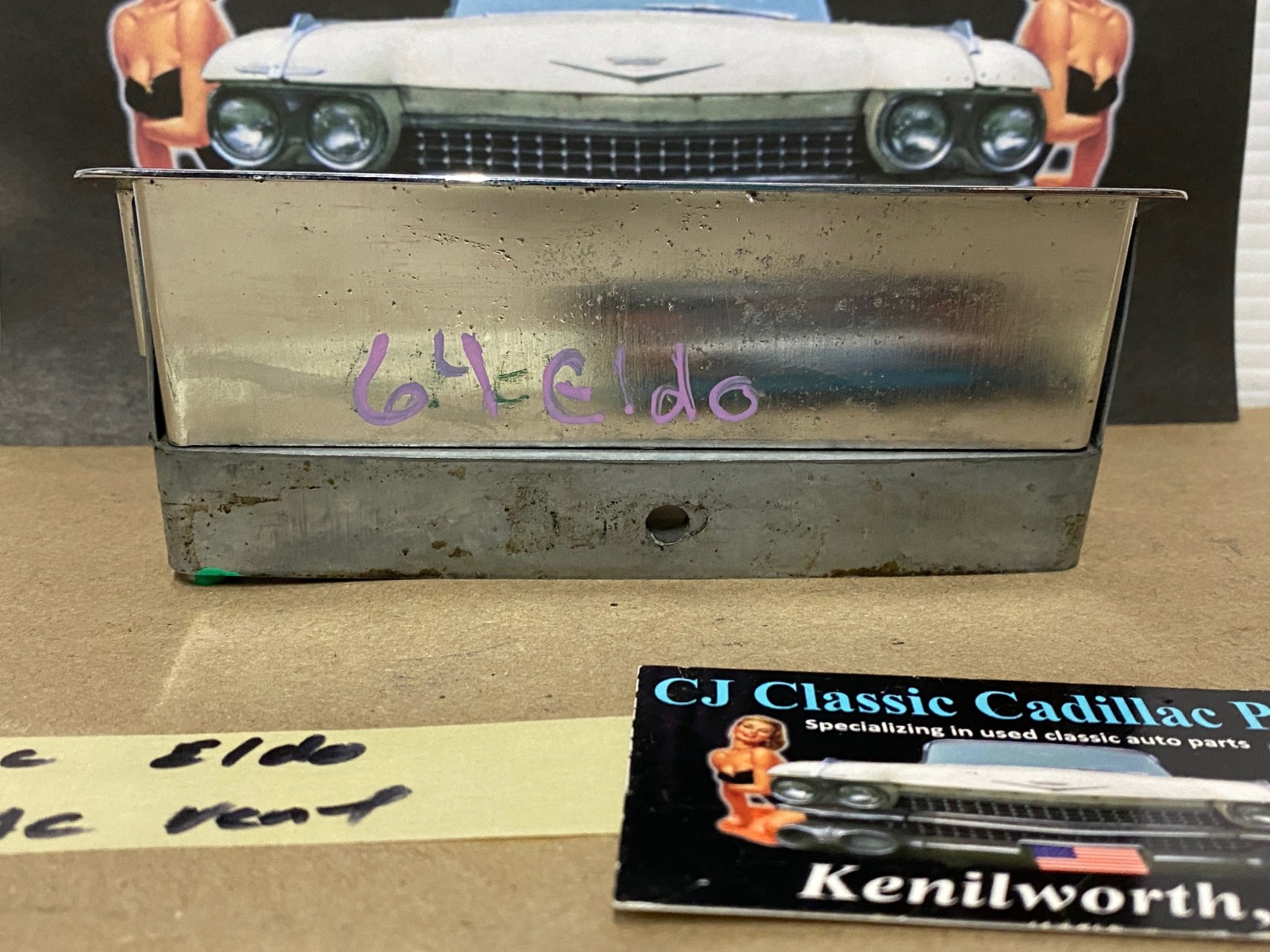 OEM 1963 1964 Cadillac Deville Eldorado Fleetwood CENTER DASH A/C VENT DUCT #1479432 - Image 9