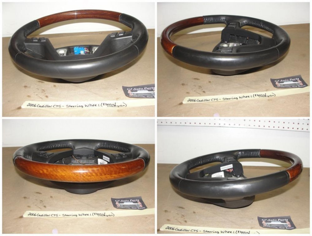 OEM 2006 2007 Cadillac CTS EBONY CASHMERE HEATED LEATHER & WOODGRAIN STEERING WHEEL #16866471/#16826130 - Image 12