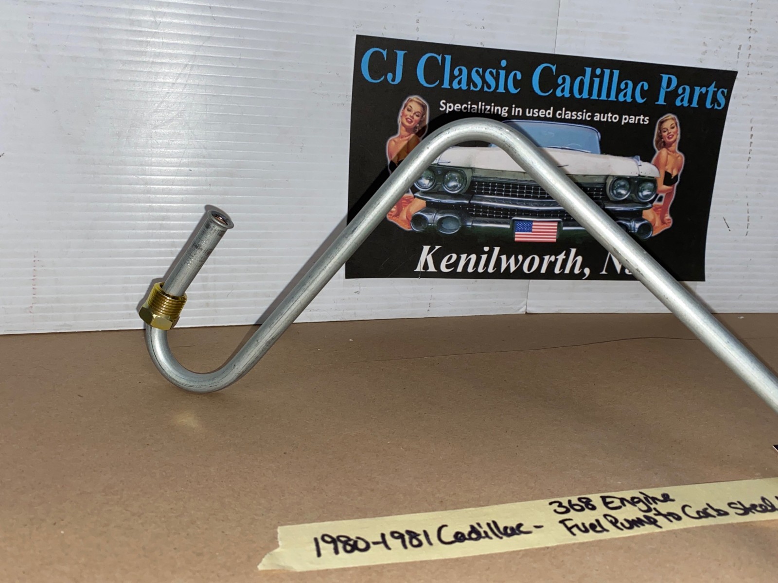 NEW 1980-1981 CADILLAC DEVILLE FLEETWOOD RWD 368 ENGINE FUEL PUMP TO CARBURETOR STEEL LINE 3/8" - Image 6