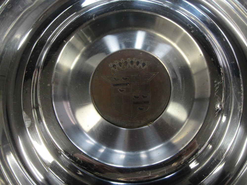 OEM 1954 1955 Cadillac Deville Eldorado Fleetwood 15" HUB CAP HUBCAP WHEEL COVER w/ CENTER CAP MEDALLION #002 - Image 6