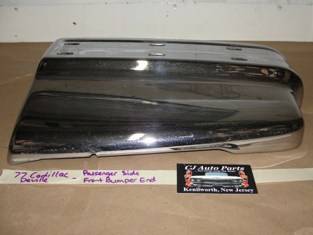 OEM 1977 1978 1979 Cadillac Deville Fleetwood RIGHT PASSENGER SIDE FRONT BUMPER END CORNER #1616191 - Image 6