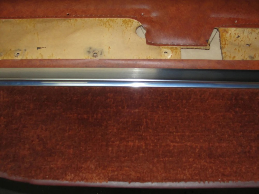OEM 1965 1966 Cadillac Fleetwood Brougham Sedan Deville LEFT REAR DOOR PANEL & TRIM MOLDING - Image 6
