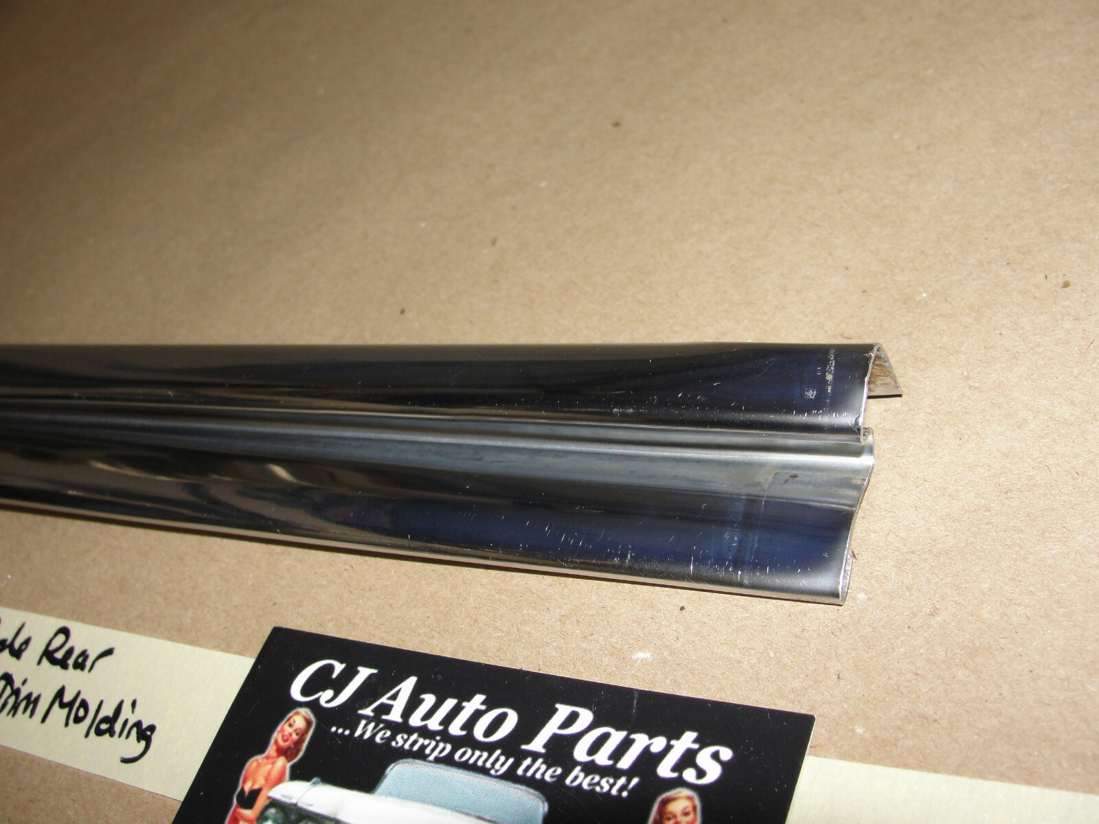 OEM 1959 1960 Cadillac Deville FLAT TOP LEFT DRIVER SIDE REAR ROOF PANEL MOLDING TRIM #4758194 - Image 6