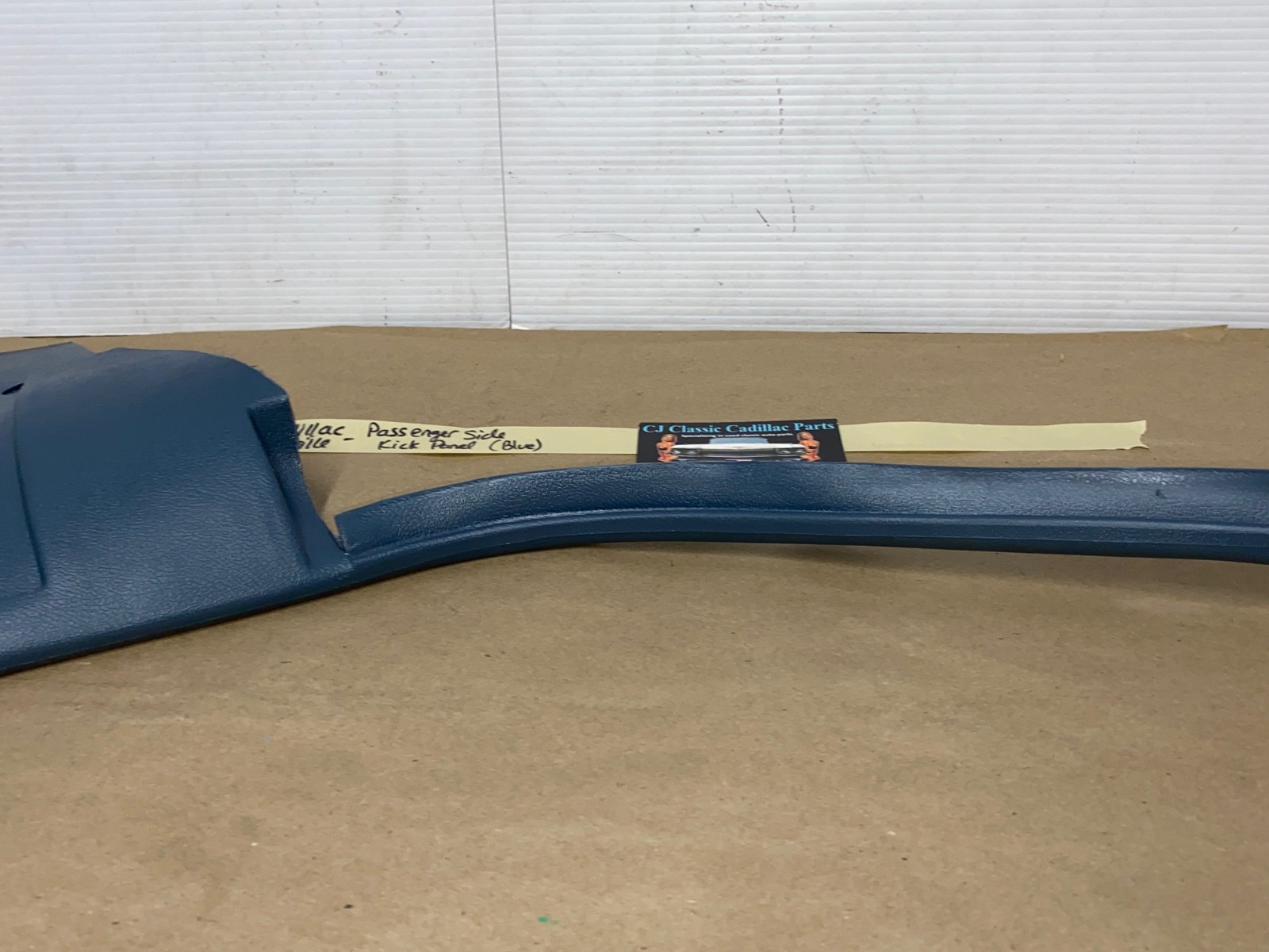 OEM 1971 1972 1973 1974 1975 1976 Cadillac Deville Eldorado Fleetwood Calais RIGHT PASSENGER SIDE LOWER KICK PANEL TRIM - BLUE - Image 10