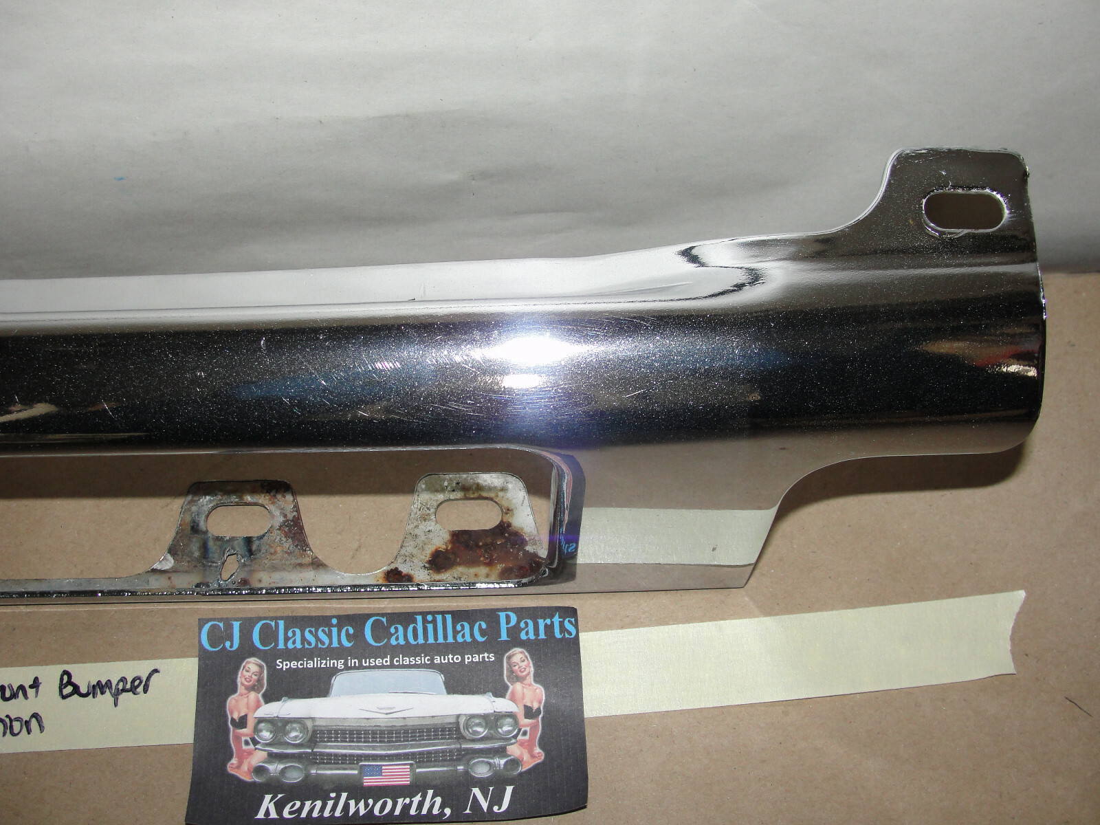 OEM 1975 1976 1977 1978 Cadillac Eldorado LEFT SIDE LOWER OUTER FRONT BUMPER TURN/PARK SURROUND #1605051 - Image 6