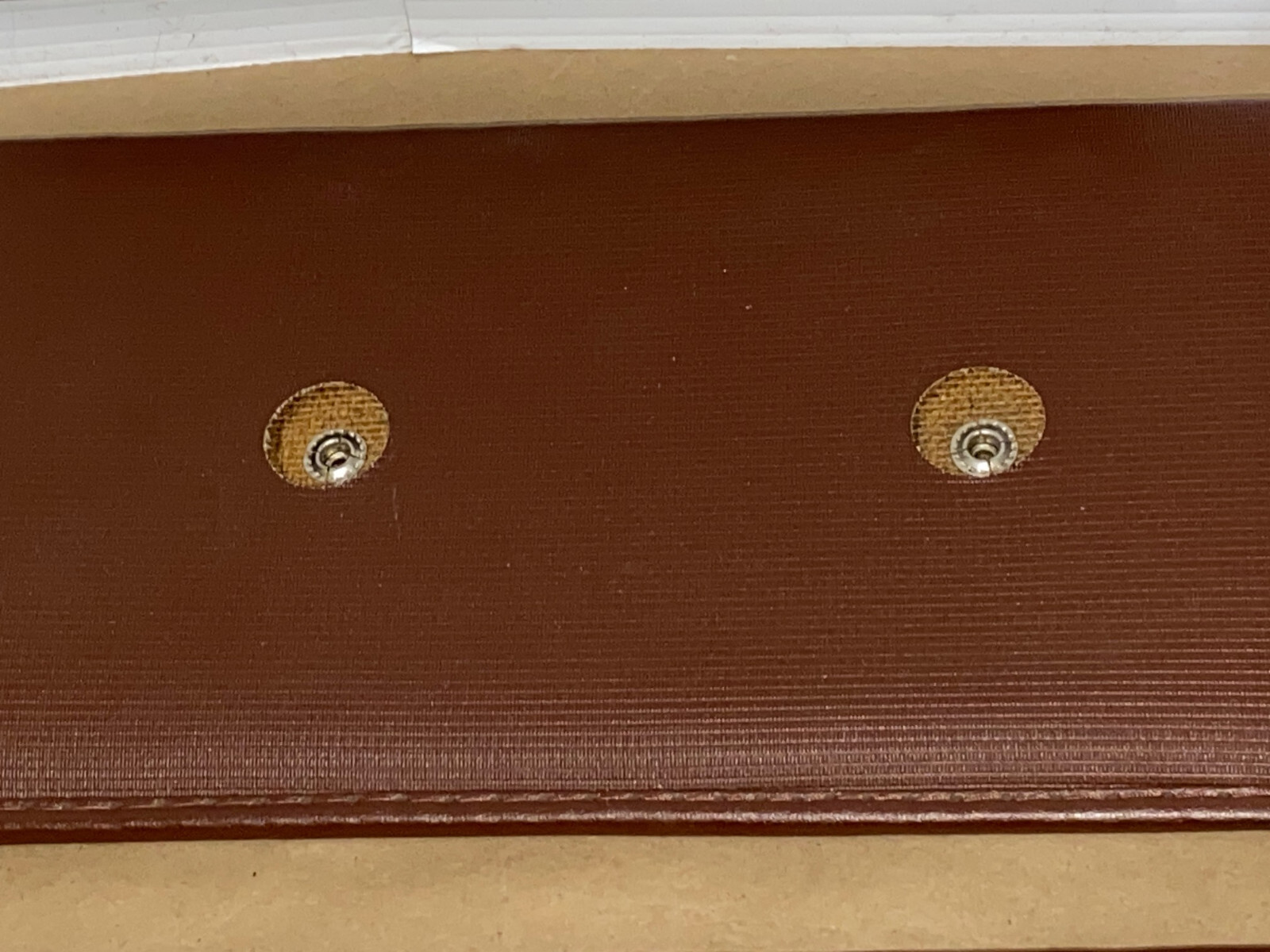 OEM 1965 1966 1978 1968 Cadillac Fleetwood Deville Calais 1967 1968 Eldorado LEFT & RIGHT SUN VISORS WITH HINGES - Dark Brown - Image 6