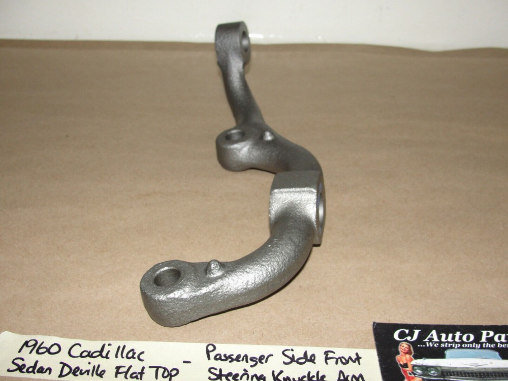 OEM 1957 1958 1959 1960 Cadillac Deville Fleetwood Eldorado Flat Top RIGHT FRONT STEERING KNUCKLE SPINDLE ARM - Image 6