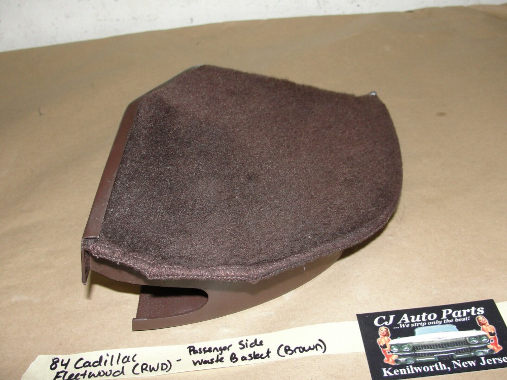 OEM 1977 1978 1979 1980 1981 982 1983 1984 1985 1986 1987 1988 1989 1990 1991 1992 Cadillac Fleetwood Deville RWD RIGHT PASSENGER SIDE KICK PANEL WASTE BASKET TRASH CAN - Image 6