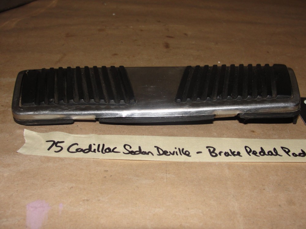 OEM 1971 1972 1973 1974 1975 1976 Cadillac Deville Calais Fleetwood 1971 1972 1973 1974 1975 1976 1977 1978 Eldorado BRAKE PEDAL PAD WITH CHROME TRIM #1602495/#3515201 - Image 6