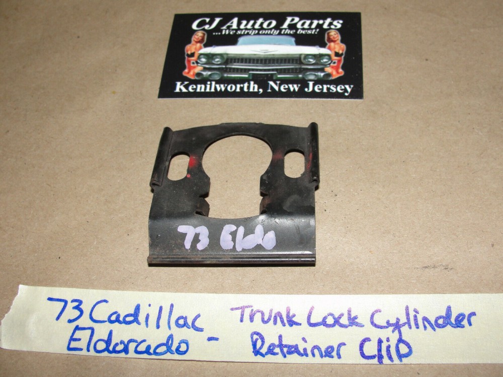 OEM 1973 1974 1975 1976 1977 1978 Cadillac Eldorado TRUNK LOCK CYLINDER RETAINER CLIP MOUNTING BRACKET #9616859 - Image 6