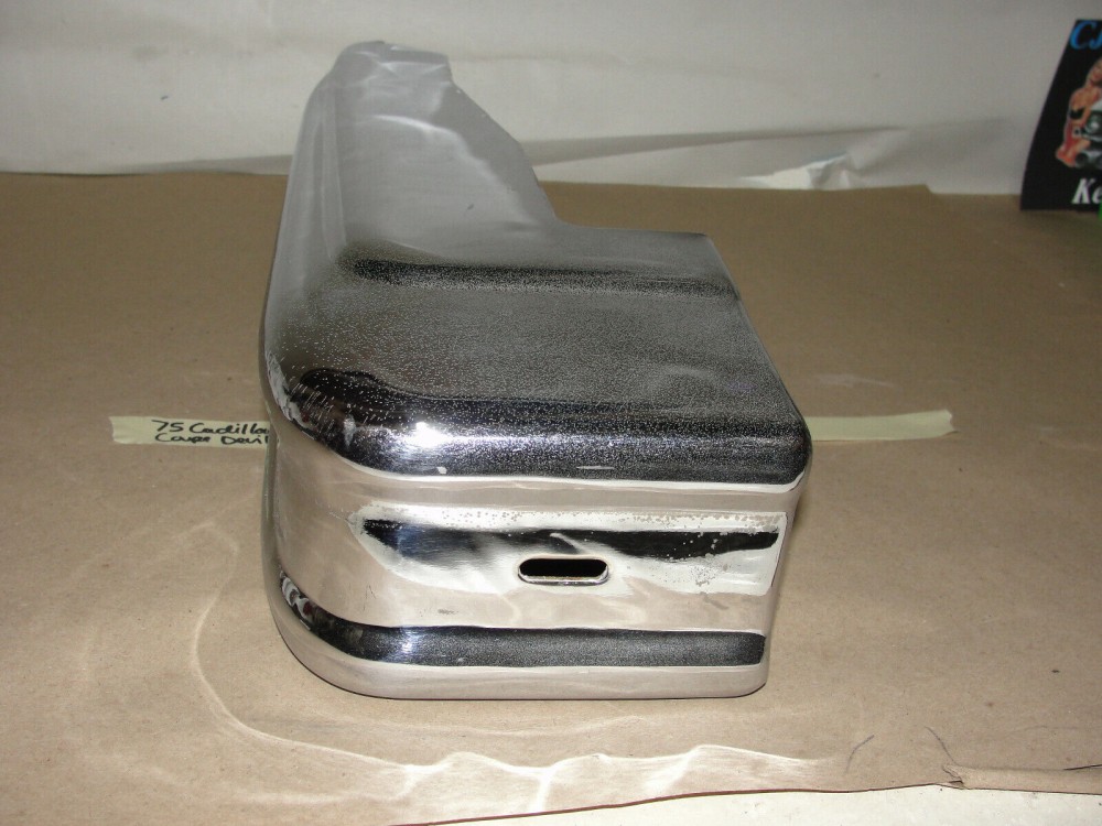 OEM 1974 1975 1976 Cadillac Deville Fleetwood Calais RIGHT PASSENGER SIDE FRONT BUMPER UPPER END CORNER BAR #3516090 - Image 6