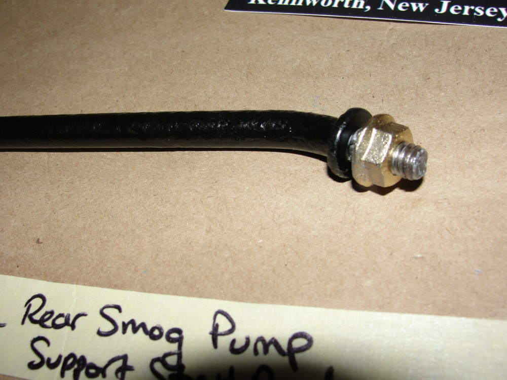 OEM 1968 1969 Cadillac Deville Fleetwood Eldorado Calais SECONDARY A.I.R. INJECTION SMOG PUMP BRACKET SUPPORT ROD - Image 8