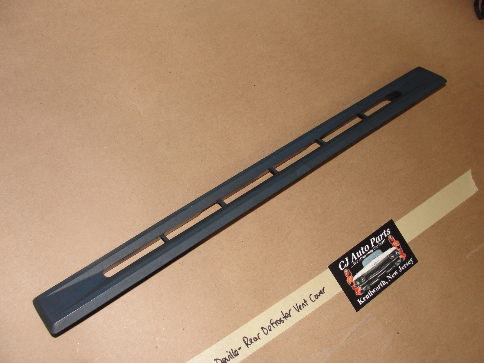 OEM 1972 1973 Cadillac Sedan Deville REAR DEFROSTER DUCT VENT GRILL COVER TRIM BLUE - Image 6