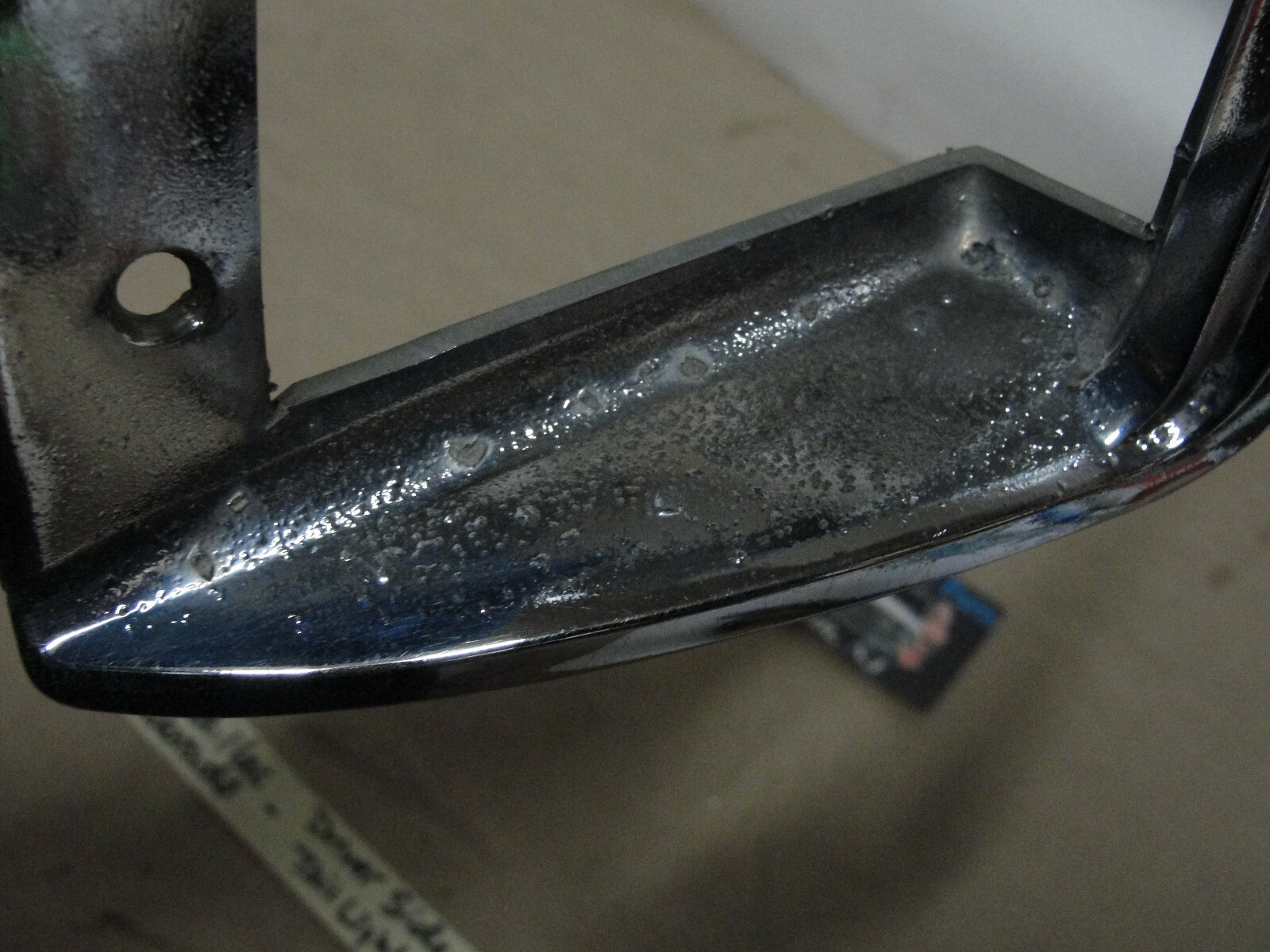 OEM 1971 1972 Cadillac Eldorado REAR LEFT DRIVER SIDE INNER TAIL LIGHT LENS BEZEL TRIM #1600796/#1496938 - Image 6