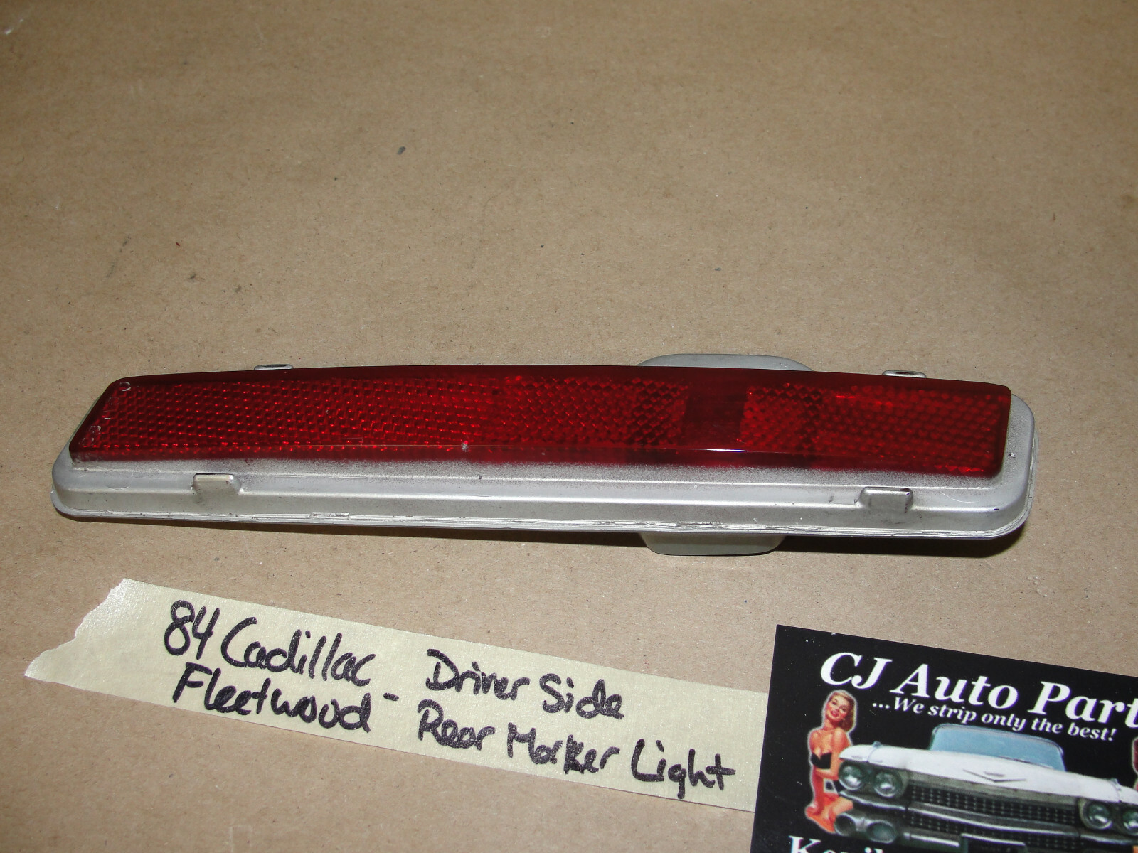 OEM 1980 1981 1982 1983 1984 1985 1986 1987 1988 1989 Cadillac Deville Fleetwood Brougham RWD LEFT DRIVER SIDE REAR BUMPER END MARKER PARK LIGHT #5973559 - Image 6