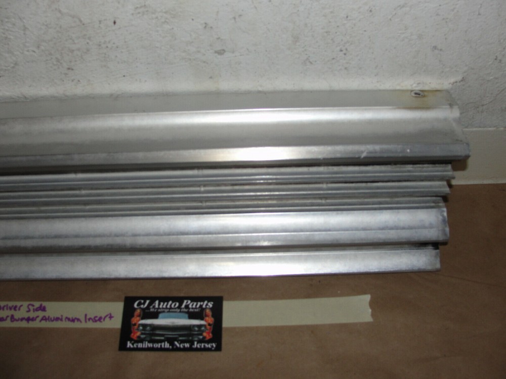 OEM 1964 Cadillac Fleetwood Eldorado LEFT SIDE REAR BUMPER BAR ALUMINUM INSERT TRIM #1481643 - Image 6