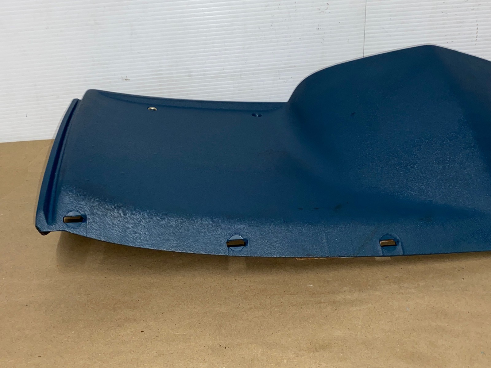 OEM 1974 1975 1976 Cadillac Deville Fleetwood Calais 1974 1975 1976 1977 1978 Eldorado LEFT DASH LOWER UNDER STEERING COLUMN BEZEL TRIM BLUE #3516124 - Image 10