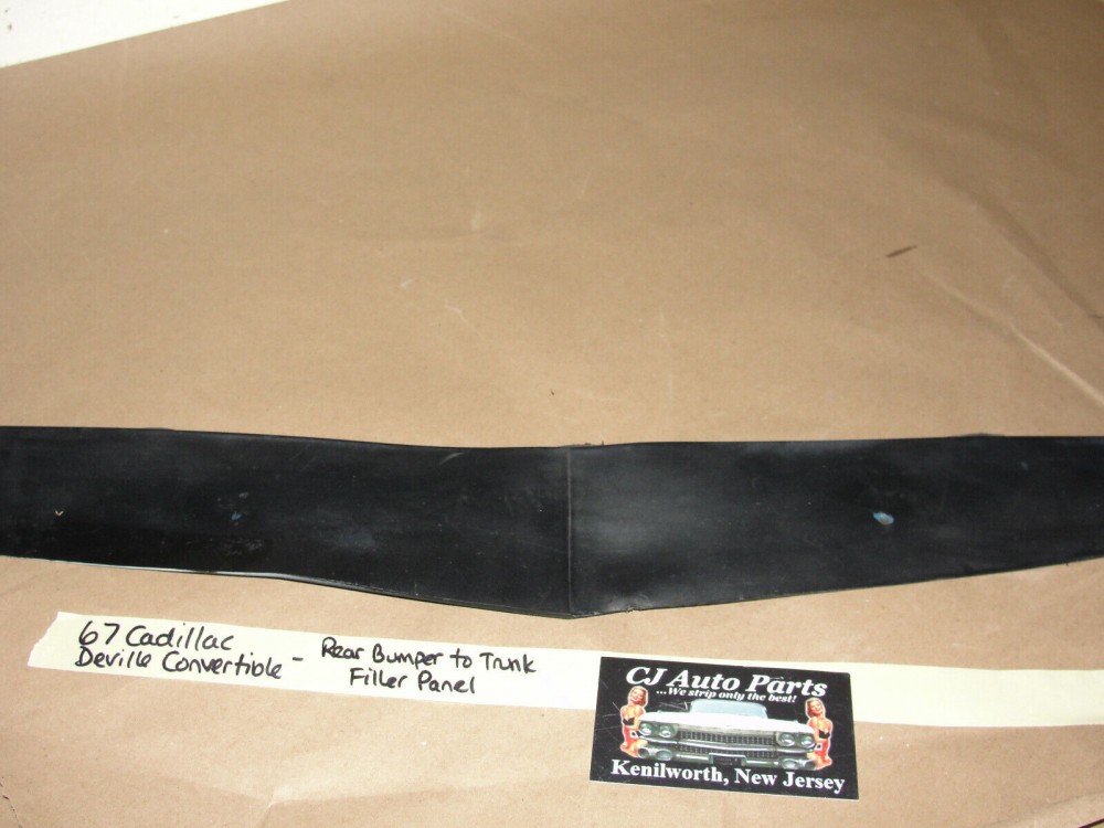 OEM 1967 Cadillac Fleetwood Deville Calais REAR BACK BUMPER TO TRUNK FILLERS PANEL #1487369 - Image 6