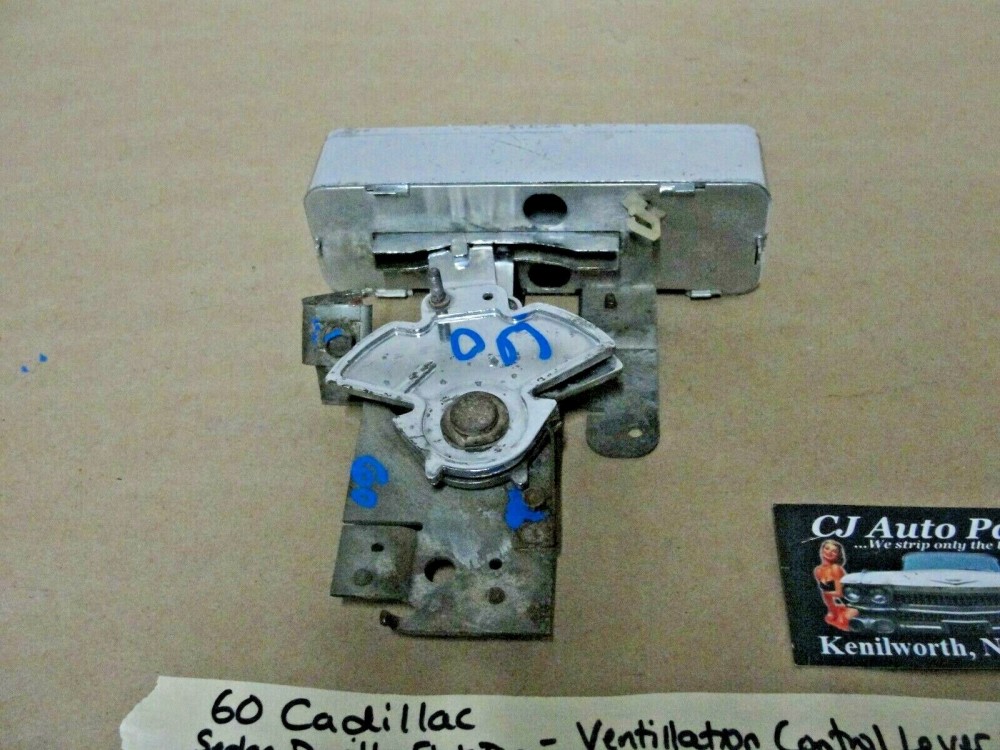 OEM 1959 1960 Cadillac Deville Eldorado Series 60 Fleetwood Series 62 1959 1960 1961 1961 1962 Commercial Chassis Series 75 Fleetwood DASH VENTILATION CONTROL LEVERS UNIT - Image 7
