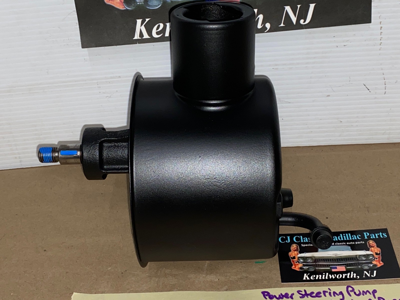 REBUILT 1961-1962 CADILLAC DEVILLE ELDORADO FLEETWOOD POWER STEERING PUMP WITH FACTORY ORIGINAL RESERVOIR - Image 7