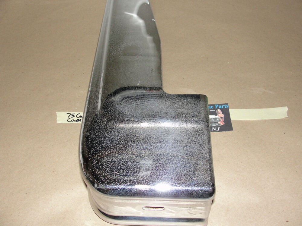 OEM 1974 1975 1976 Cadillac Deville Fleetwood Calais RIGHT PASSENGER SIDE FRONT BUMPER UPPER END CORNER BAR #3516090 - Image 7