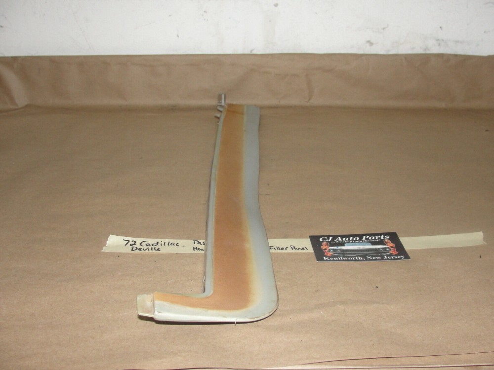 OEM 1972 Cadillac Deville Fleetwood Calais RIGHT PASSENGER SIDE HEADLIGHT TO BUMPER FILLERS PANEL & BRACKET #1498825 - Image 7