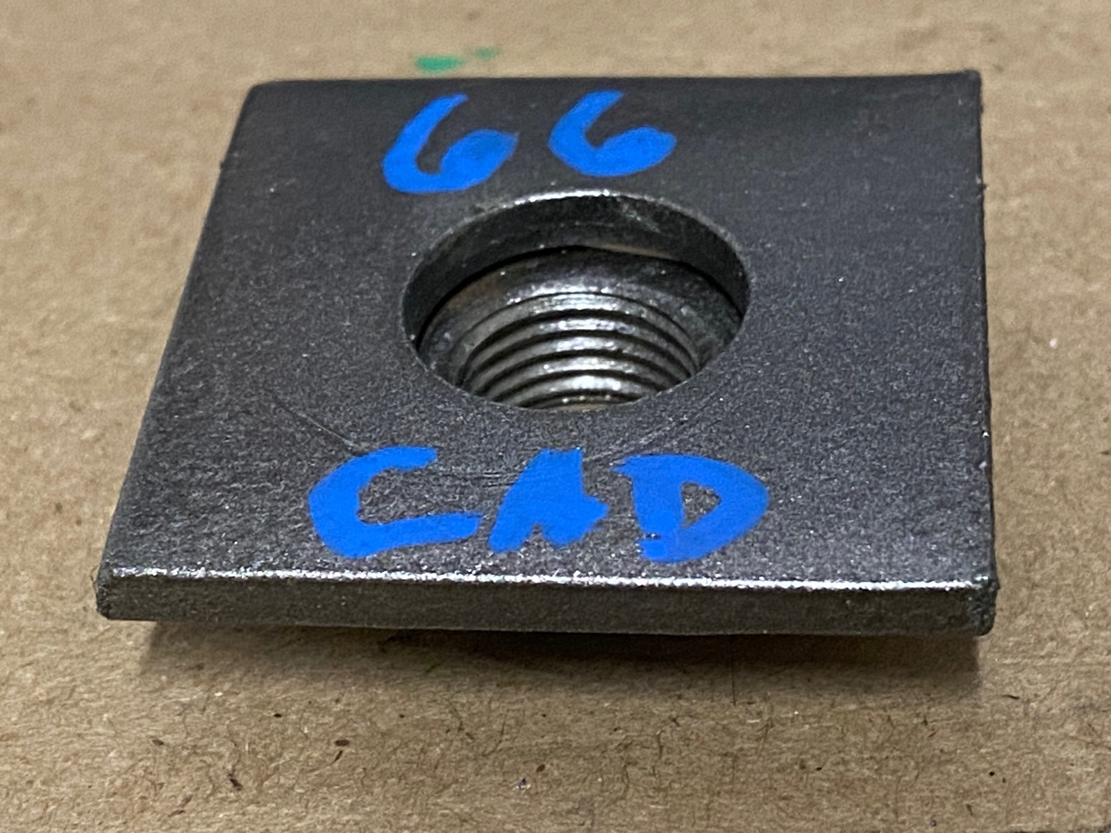 OEM 1965 1966 1967 Cadillac Deville Calais Fleetwood 1965 1966 1967 1968 1969 1970 Eldorado HOOD LOCK PILOT PIN BOLT PLATE WITH NUT #3513414 - Image 5