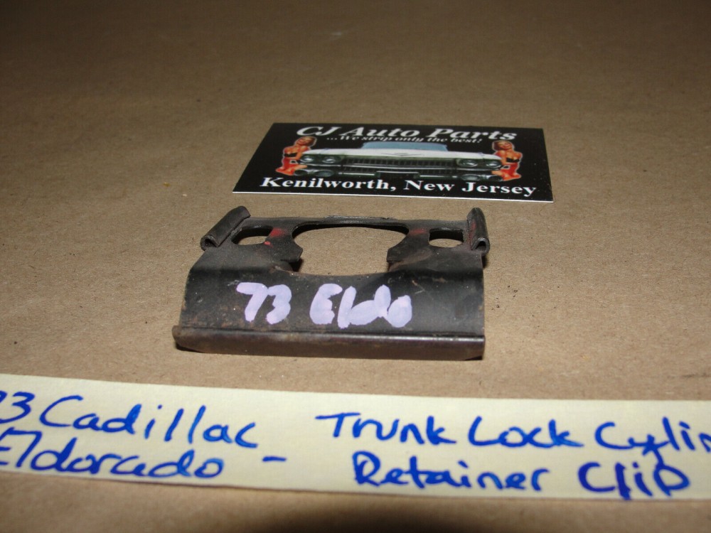 OEM 1973 1974 1975 1976 1977 1978 Cadillac Eldorado TRUNK LOCK CYLINDER RETAINER CLIP MOUNTING BRACKET #9616859 - Image 7