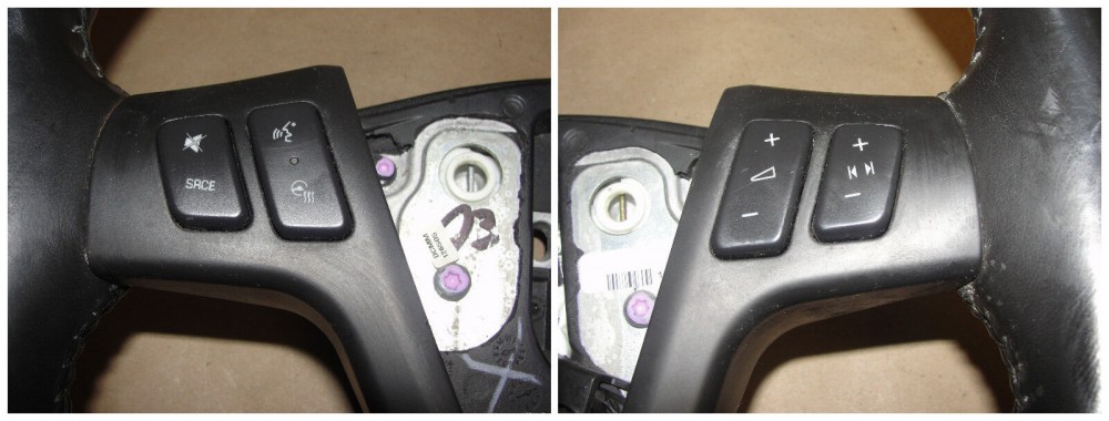 OEM 2006 2007 Cadillac CTS EBONY CASHMERE HEATED LEATHER & WOODGRAIN STEERING WHEEL #16866471/#16826130 - Image 7