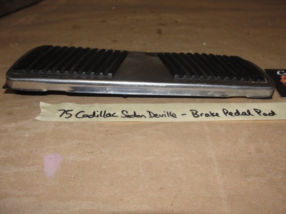 OEM 1971 1972 1973 1974 1975 1976 Cadillac Deville Calais Fleetwood 1971 1972 1973 1974 1975 1976 1977 1978 Eldorado BRAKE PEDAL PAD WITH CHROME TRIM #1602495/#3515201 - Image 7