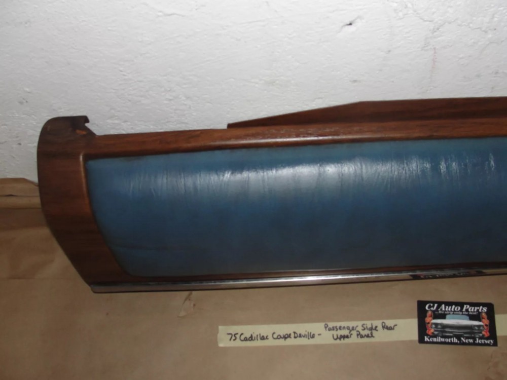 OEM 1974 1975 1976 Cadillac Coupe Deville Calais 2 Door RIGHT PASSENGER SIDE REAR UPPER QUARTER DOOR PANEL TRIM - Image 7